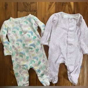 Magnetic Me Baby Girl Sleeper Pajamas Size 0-3 Months 8-12 lbs.